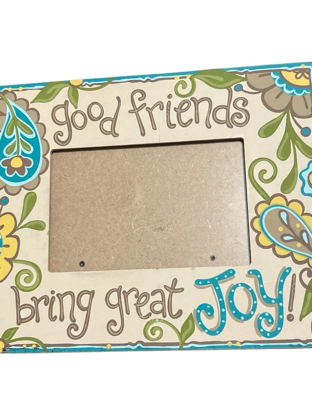 Good Friends Bring Great Joy Multicolor Decorative Picture Frame